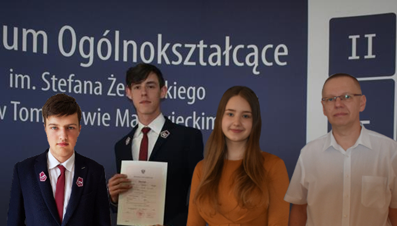 Dominika, Marcel i Miłosz z prof. Błaszczykiem