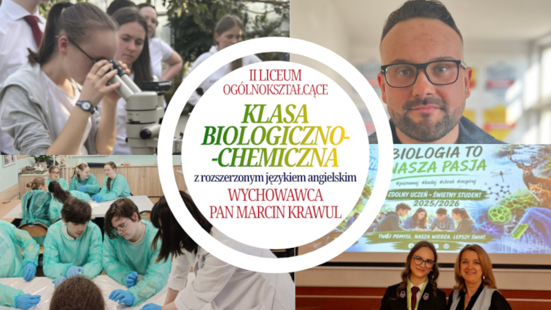 Klasa biologiczno-chemiczna z rozszerzonym językiem angielskim