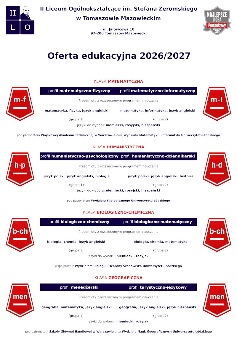 Oferta edukacyjna 2026/2027