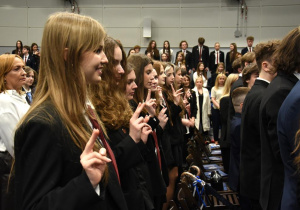 Uroczystość zakończenia roku szkolnego dla klas czwartych